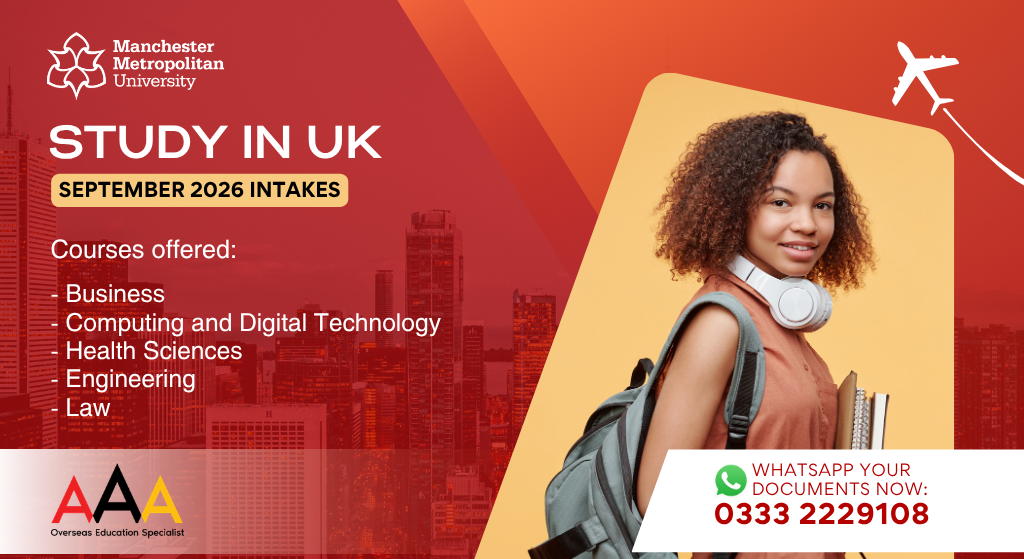 Manchester Metropolitan University September 2026 Admissions Are Now Open
