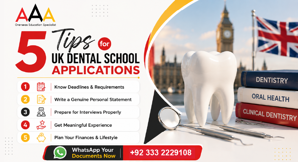 5 Tips for UK Dental School Applications – A Quick Guide by AAA Educators