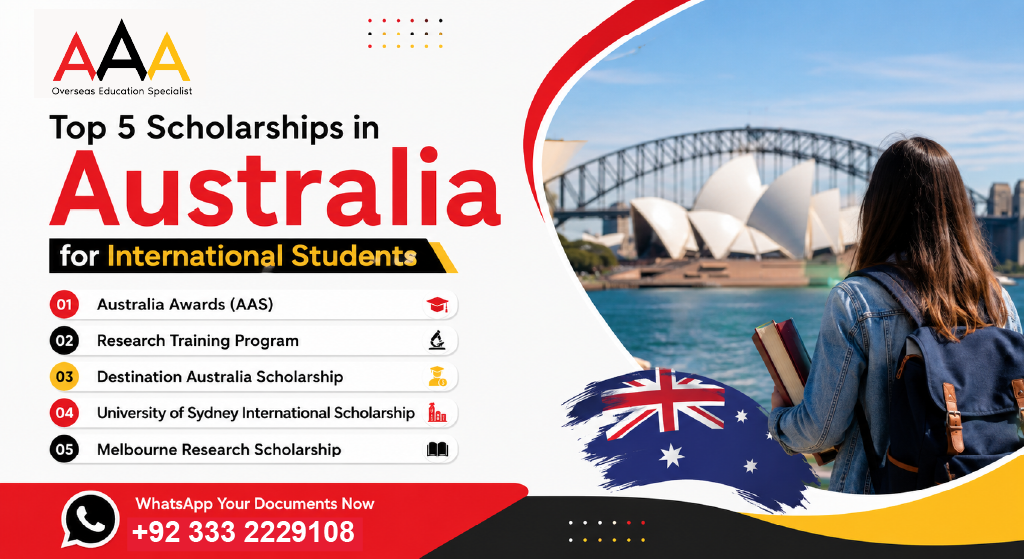 Top 5 Scholarships in Australia for International Students – A Guide by AAA Educators